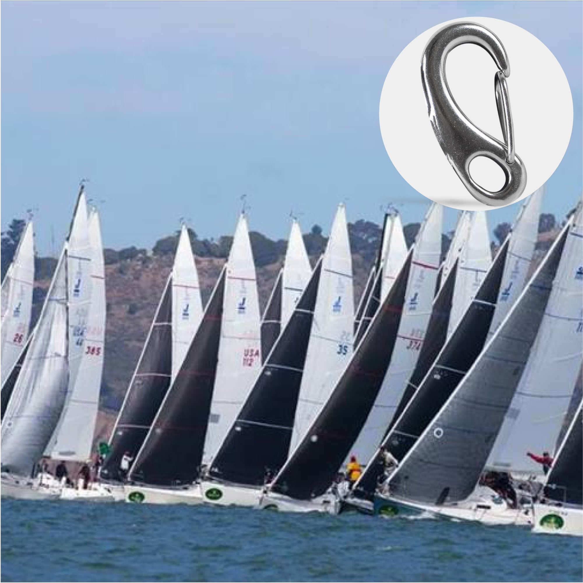 Spring Gate Snap Hook, 2-3/4" Stainless Steel - FO462