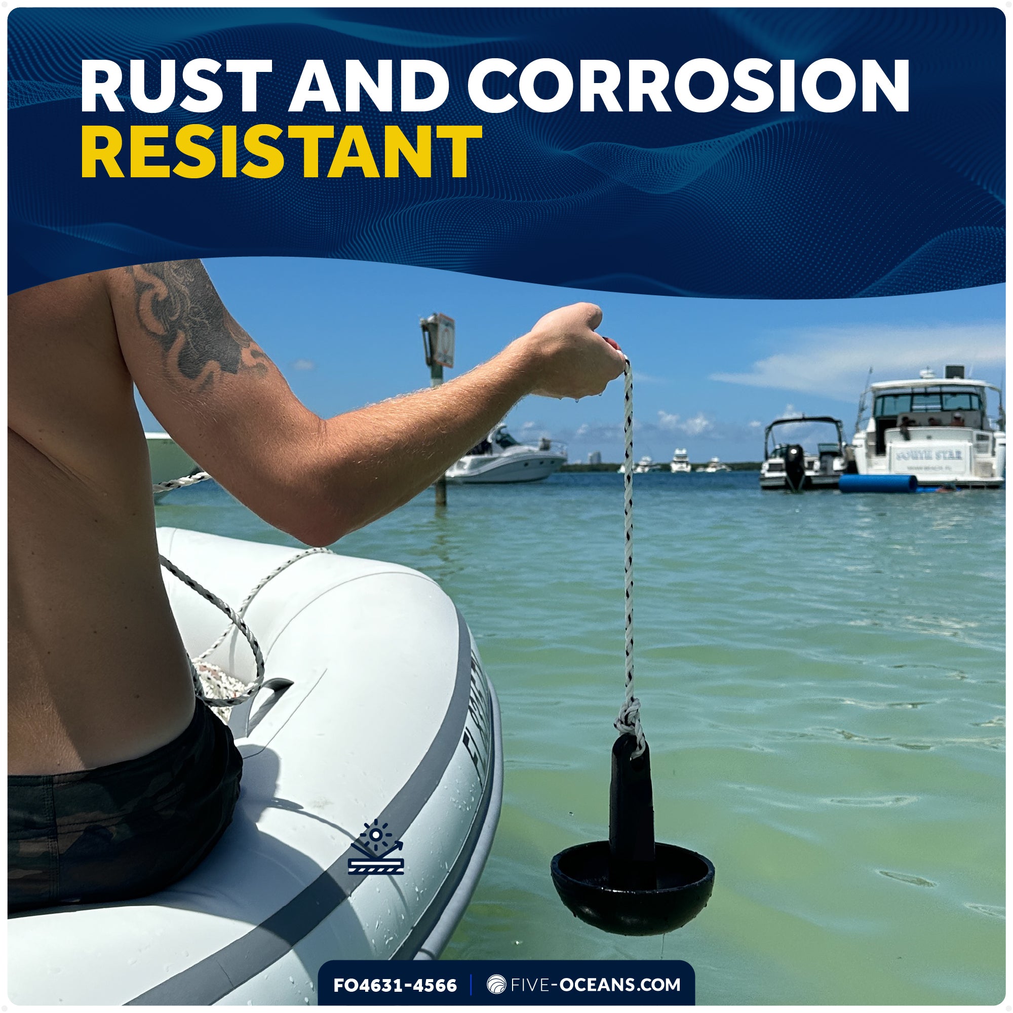 8 Lb. Mushroom Anchor Kit – FO4631-4566 - Five Oceans