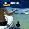 8 Lb. Mushroom Anchor, Black, Vinyl Coated - FO4631 - Five Oceans