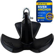 River Anchor, 20 Lb, Cast Iron Black PVC Vinyl Coated - FO4633 - Five Oceans