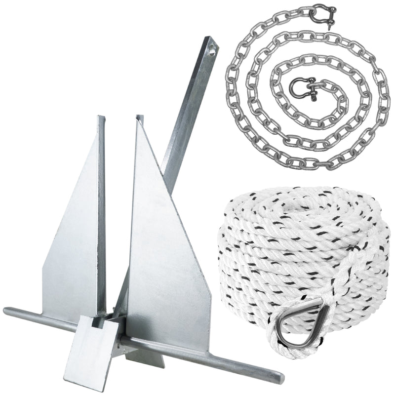 13 Lb. Fluke Anchor Kit - FO4641 - Five Oceans