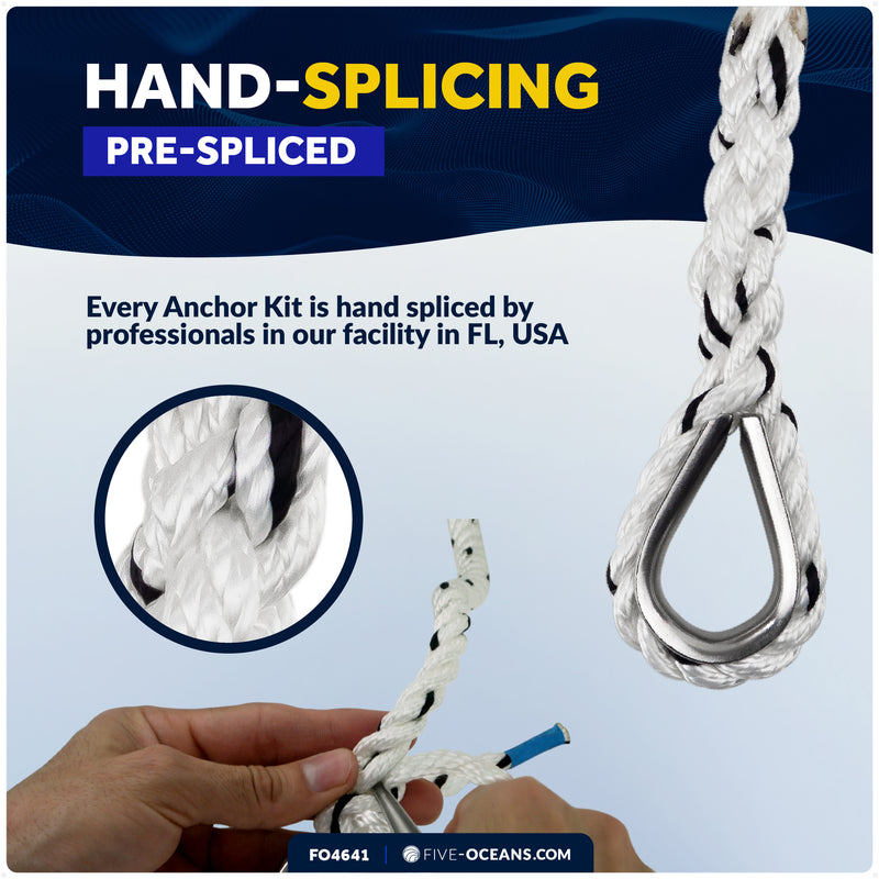 13 Lb. Fluke Anchor Kit - FO4641 - Five Oceans