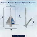 13 Lb. Fluke Anchor Kit - FO4641 - Five Oceans