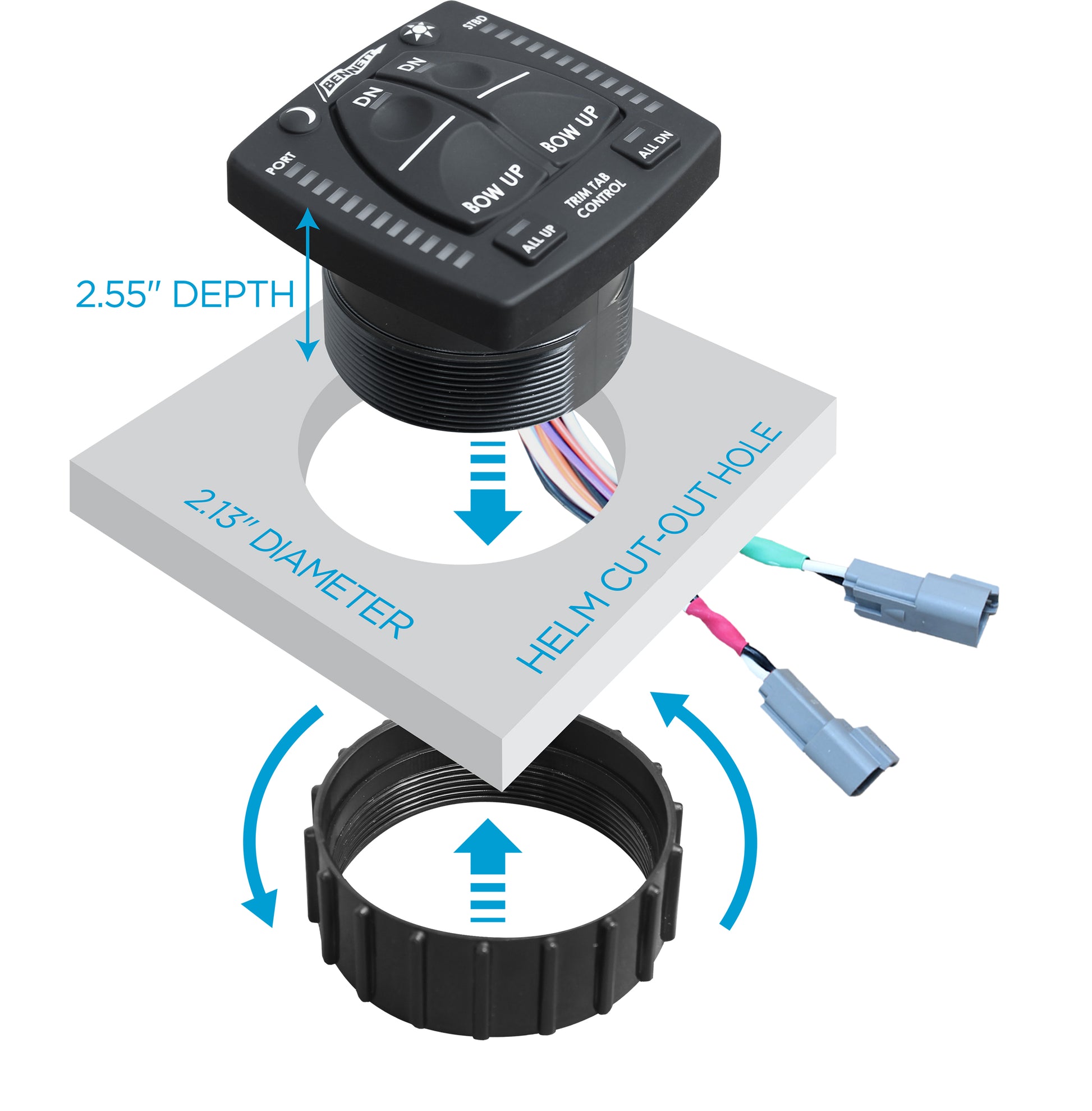 Bennett Marine OBI9000-E Integrated Helm Control (Electric) - FO4650 - Five Oceans