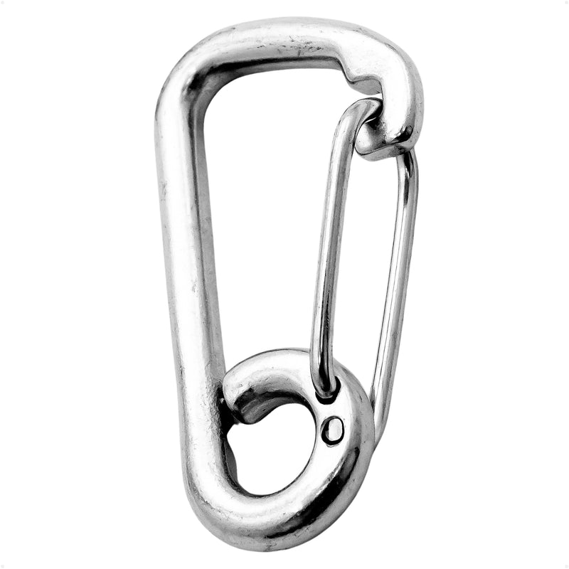 4" Asymmetric Snap Hook Carabiner, AISI316 Stainless Steel - FO466 - Five Oceans
