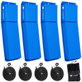 Flat Boat Fenders 24" x 6-7/8" x 2-1/2", Blue, 4-Pack - FO4680 - Five Oceans