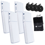 Boat Contour Fender 24" x 6-7/8" x 2-1/2", White, 4-Pack - FO4681 - Five Oceans