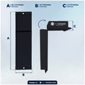 Pontoon Docking Kit - Black Flat Fenders with Dock Lines & Fender Clips, 4-Pack - FO4682-C1 - Five Oceans