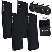 Boat Contour Fender 24" x 6-7/8" x 2-1/2", Black, 4-Pack - FO4682 - Five Oceans