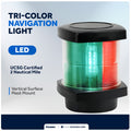 Masthead LED Tri-Color Navigation Light, 12VDC - 2NM - FO4684 - Five Oceans