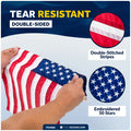 12" x 18" U.S. 50-Star Flag Kit with Flat Surface Mount - FO4686 - Five Oceans