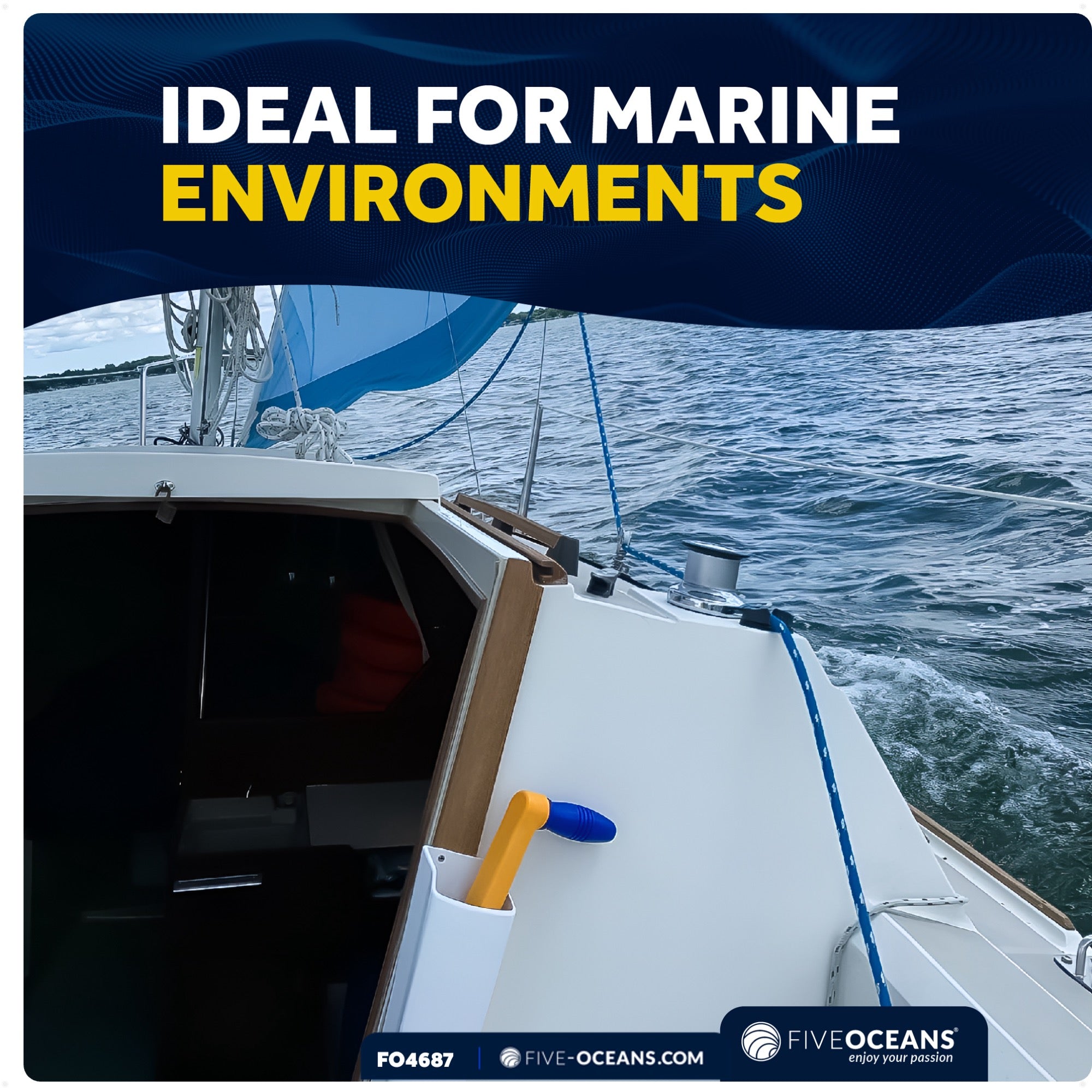 Winch Handle Holder - FO4687 - Five Oceans