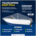 Boat Cover Support Poles, Adjustable 31"- 59", 2-Pack - FO4688-M2 - Five Oceans