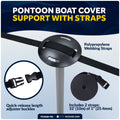 Boat Cover Support Poles, Adjustable 31"- 59", 2-Pack - FO4688-M2 - Five Oceans