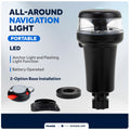 LED Anchor & Signal Flashlight Navigation Lights, Battery-Powered - 2NM - FO4690 - Five Oceans