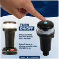 LED Anchor & Signal Flashlight Navigation Lights, Battery-Powered - 2NM