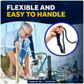 1/2" x 15' Dock Lines, Navy Blue, Double Braid Nylon, 8-Pack