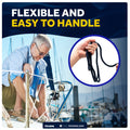 1/2" x 15' Dock Lines, Navy Blue, Double Braid Nylon, 4-Pack