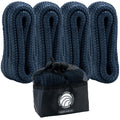 3/8" x 6' Fender Lines with 5" Eyelet, Navy Blue, Double Braid Nylon - FO4699 - Five Oceans