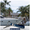Key Ring Keychain , Blue Rubber - FO4710 - Five Oceans