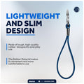 Key Ring Keychain , Blue Rubber - FO4710 - Five Oceans