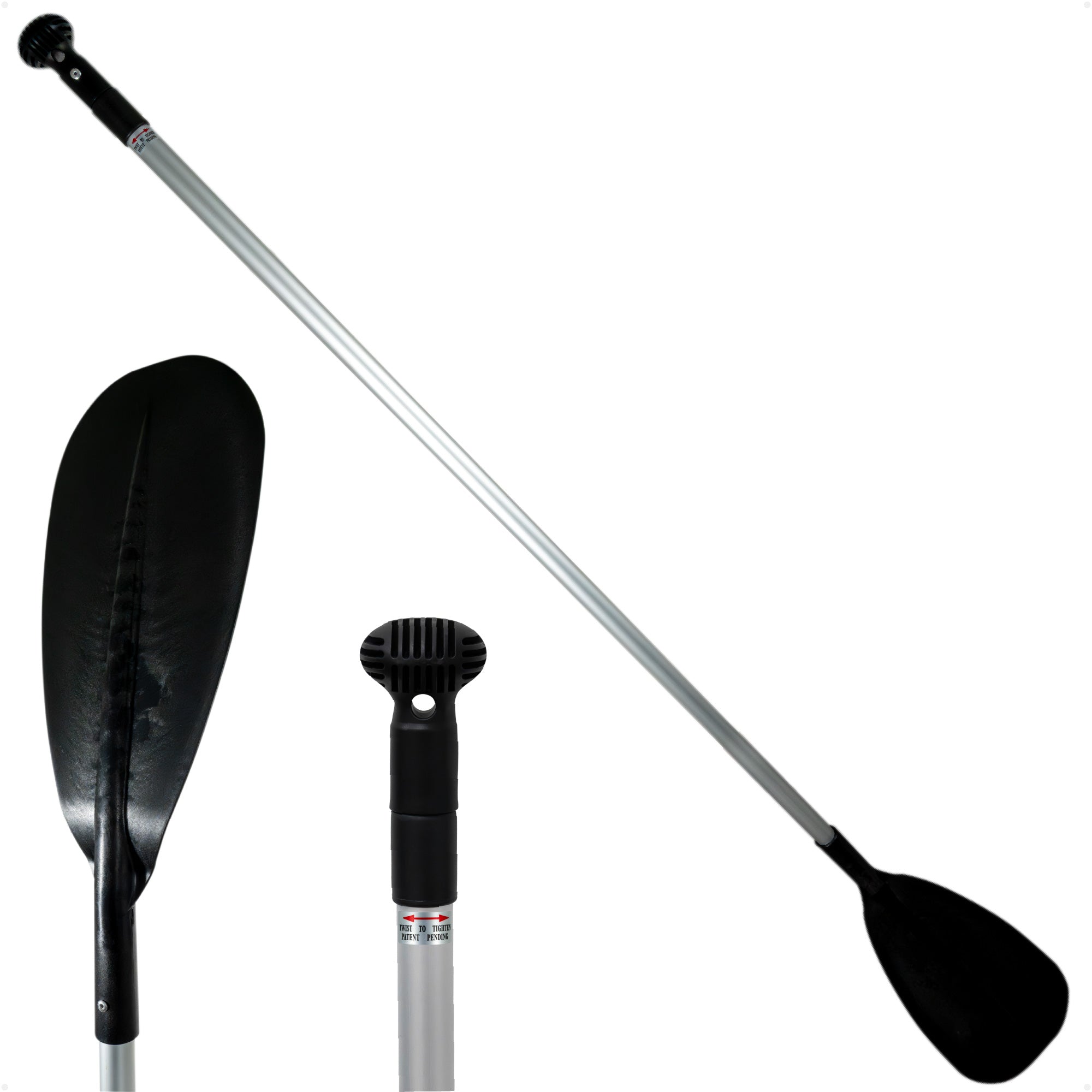 Adjustable SUP Paddle 72" - 92", Black, Aluminum - FO4716 - Five Oceans