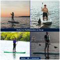 Adjustable SUP Paddle 72" - 92", Black, Aluminum - FO4716 - Five Oceans