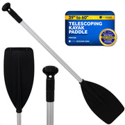 Telescopic Canoe Paddle, Extends from 39" to 60", Round Grip - FO4720