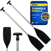 Canoe Paddle, 4Ft - T-Handle - 2-Pack - FO4722-M2 - Five Oceans
