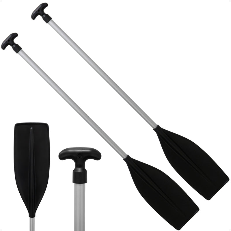 4' Paddle, T-Handle, Black, Aluminum, 2-Pack - FO4722-M2 - Five Oceans