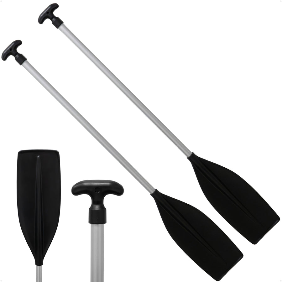 4' Paddle, T-Handle, Black, Aluminum, 2-Pack - FO4722-M2 - Five Oceans