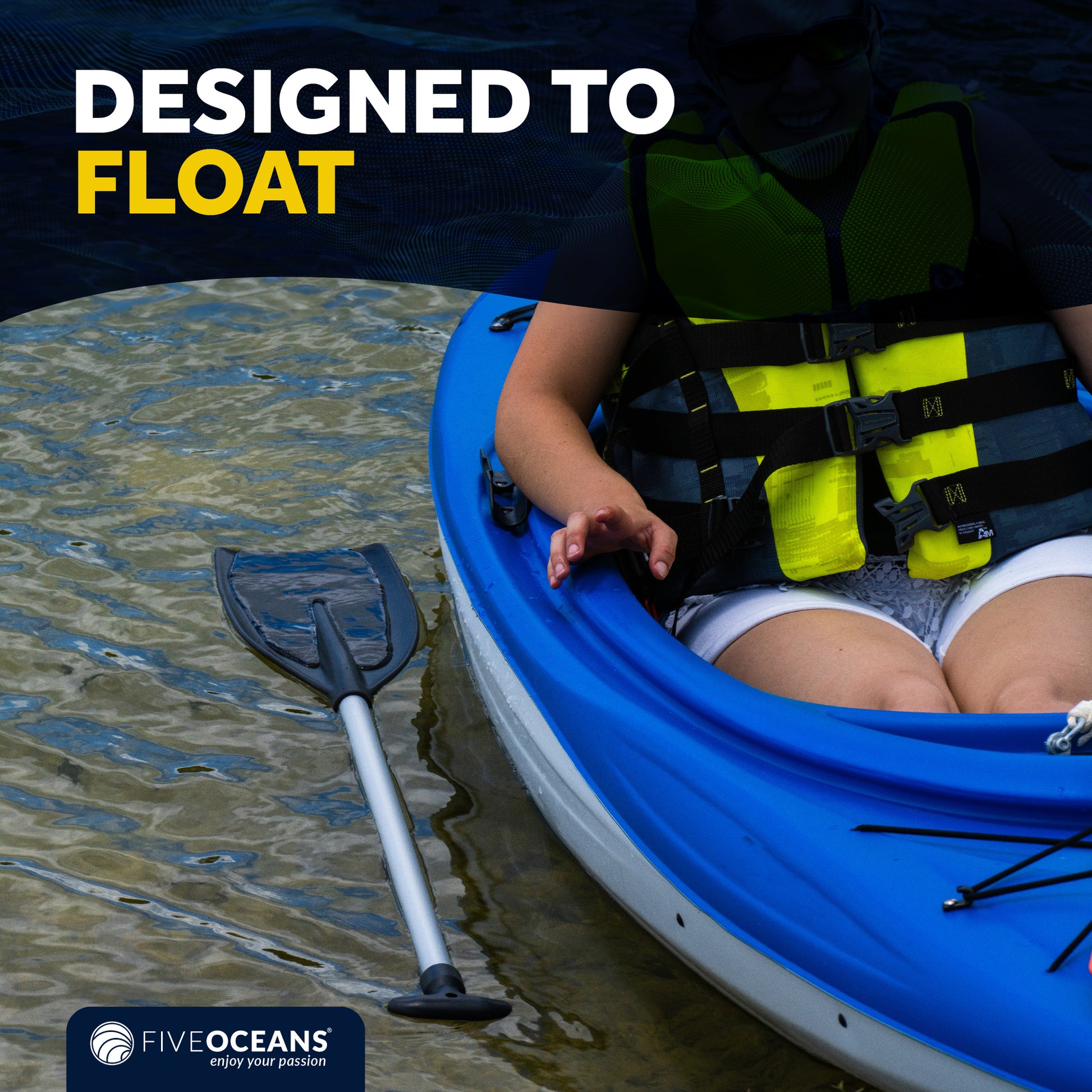 Canoe Paddle, 4Ft - T-Handle - FO4722 - Five Oceans