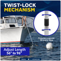 Telescoping Hook 56" - 96", Aluminum - FO4724 - Five Oceans