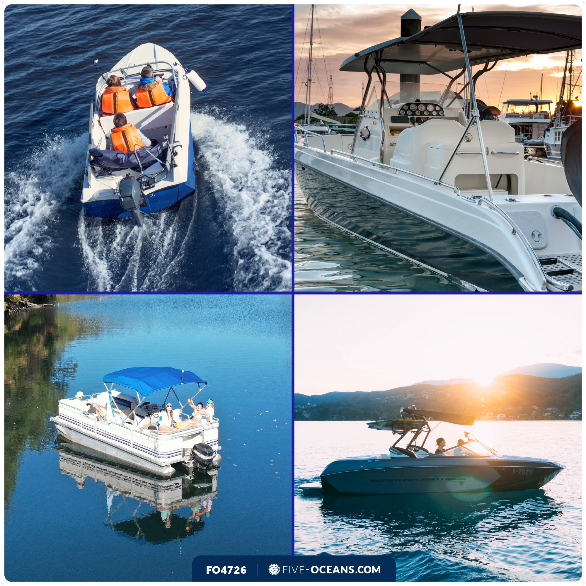 Telescopic Boat Hook with Screw On Boat Hook Top - Extend from 42" - 96" - 3 Piece - FO4726