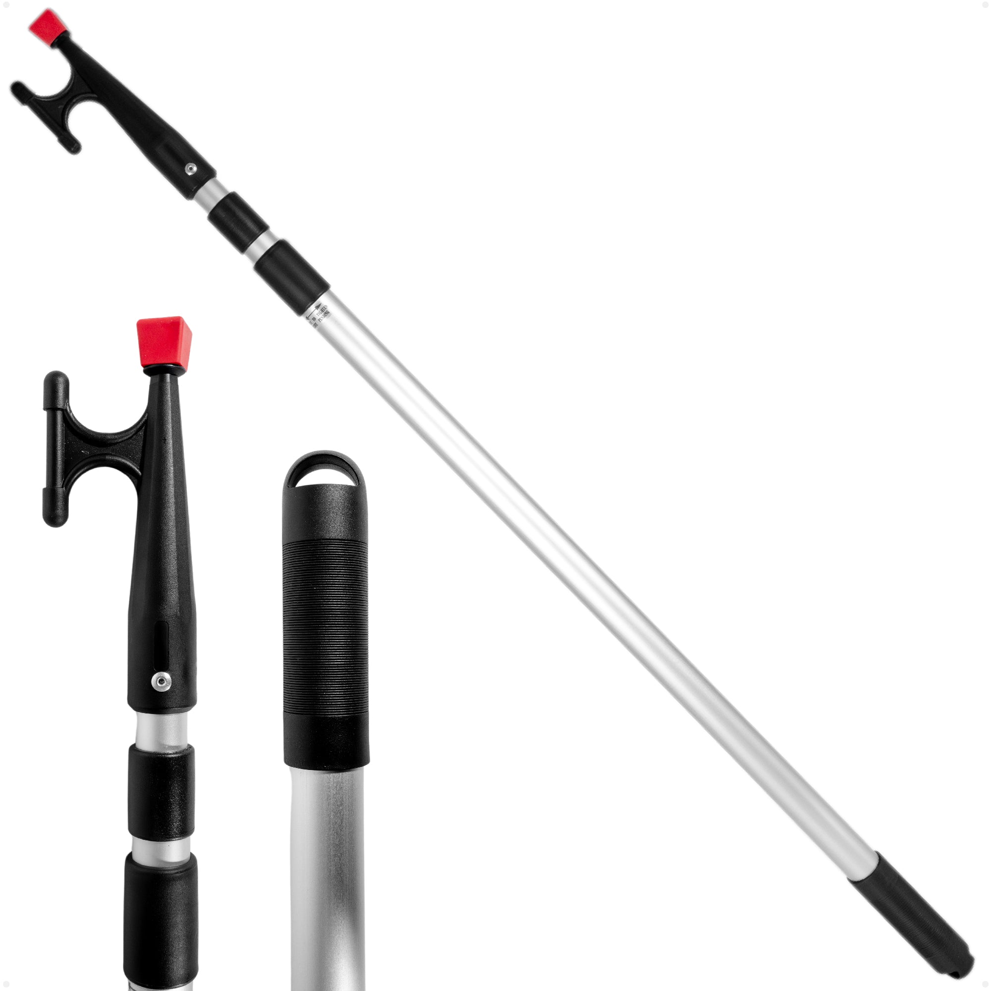 Telescopic Boat Hook with Screw On Boat Hook Top - Extend from 42" - 96" - 3 Piece - FO4726