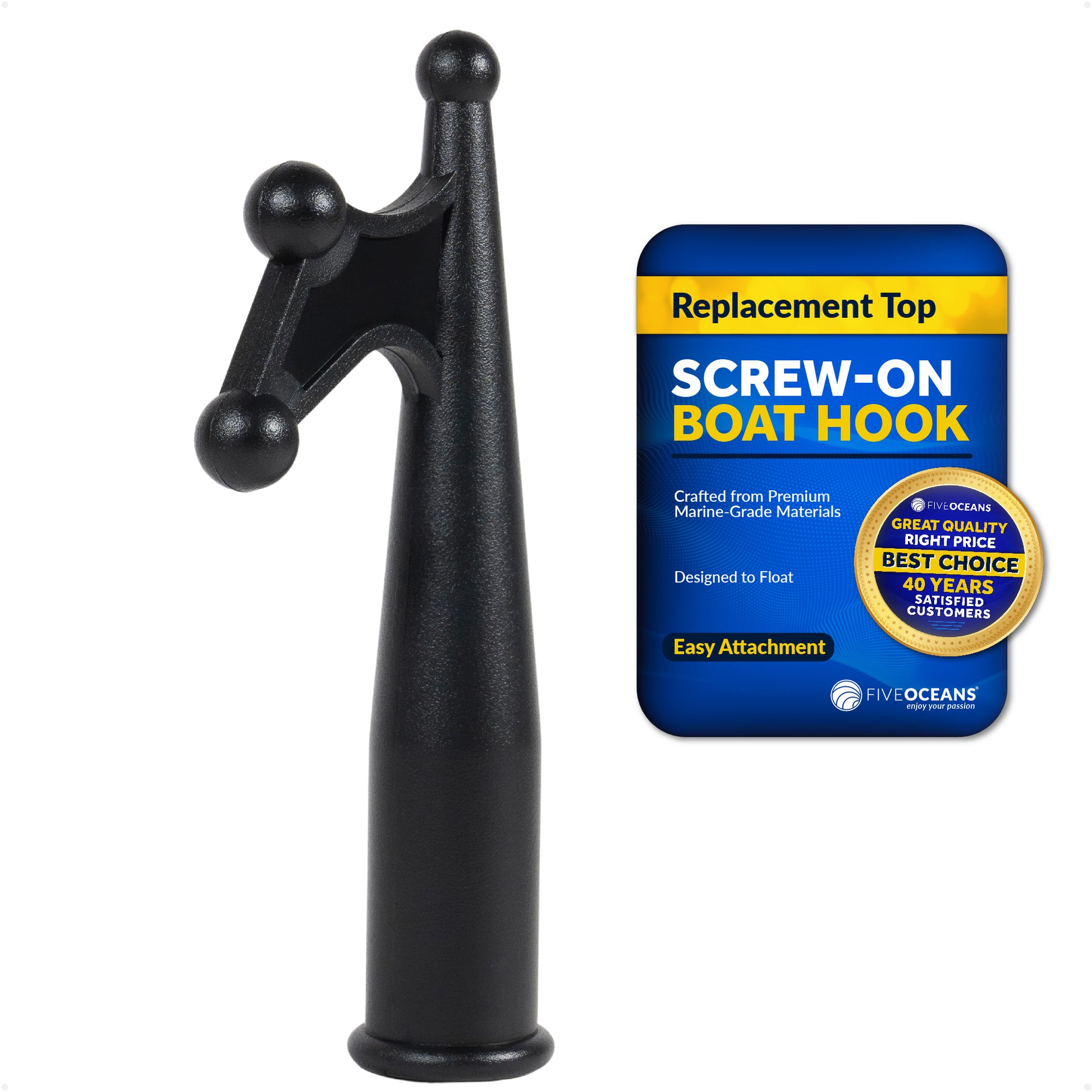 Screw-on Boat Hook Replacement Top - FO4728 - Five Oceans
