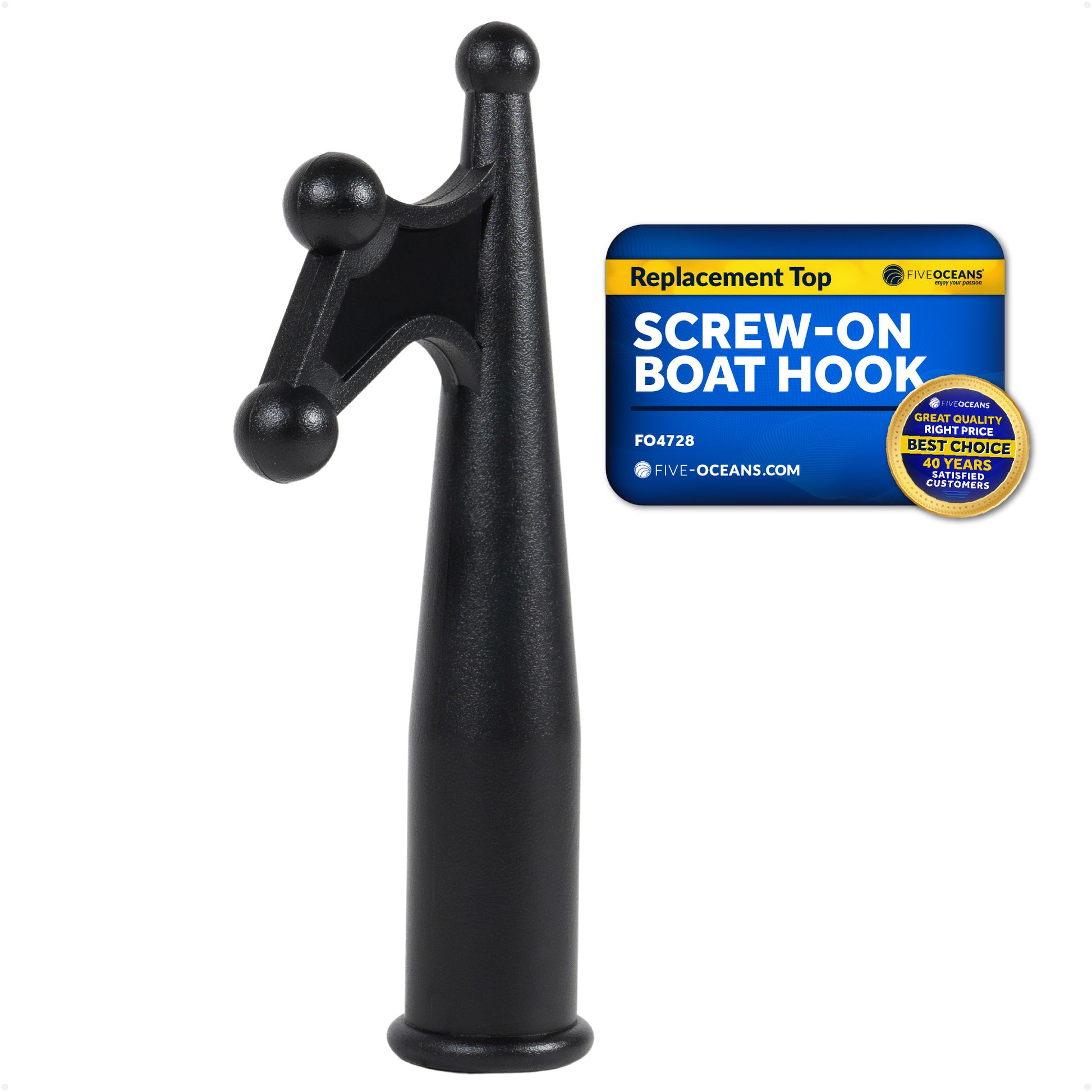 Screw-on Boat Hook Replacement Top - FO4728 - Five Oceans