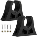 Paddle Holder Clip for Up to 1 1/2" Tube Dia., Black, Rubber, 2-Pack - FO4730 - Five Oceans