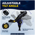 Kayak Rod Holder Kit - Rail & Deck Mounts, Large, Black, 2-Pack - FO4732-4742-M2 - Five Oceans