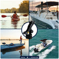 Kayak Rod Holder with Rail Mount, Large, Black - FO4732 - Five Oceans