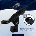 Kayak Rod Holder with Rail Mount, X-Large, Black - FO4734 - Five Oceans