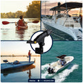Kayak Rod Holder with Rail Mount, X-Large, Black - FO4734 - Five Oceans