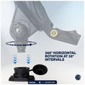 Kayak Rod Holder Deck Mount Base with Cap, Black - FO4736 - Five Oceans