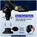 Kayak Rod Holder Kit - Deck & Rail Mounts, Large, Black, 2-Pack - FO4738-4746-M2 - Five Oceans