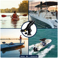 Kayak Rod Holder with Deck Mount Base with Cap, Black, Large - FO4738 - Five Oceans