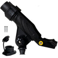 Kayak Rod Holder with Deck Mount Base with Cap, Black, X-Large - FO4740 - Five Oceans