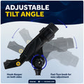 Kayak Rod Holder with Deck Mount Base with Cap, Black, X-Large - FO4740 - Five Oceans