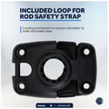 Kayak Rod Holder Deck Mount Base, Black - FO4742 - Five Oceans