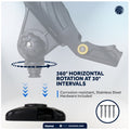 Kayak Rod Holder Deck Mount Base, Black - FO4742 - Five Oceans