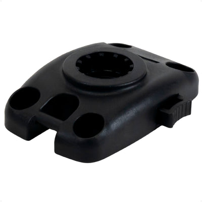 Kayak Rod Holder Deck Mount Base, Black - FO4744 - Five Oceans